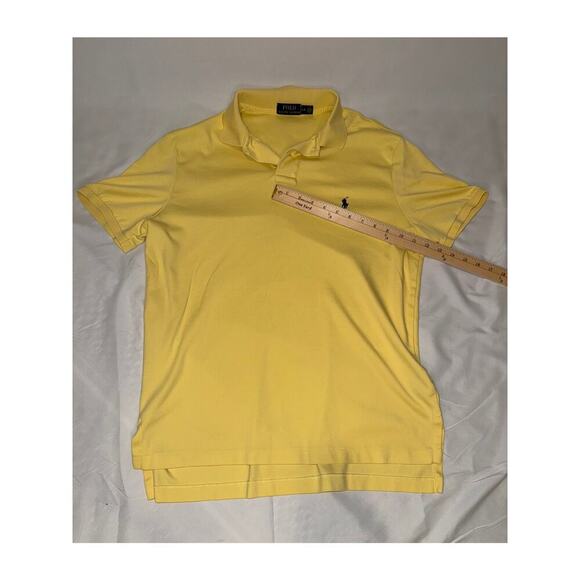 Men's Ralph Lauren Yellow Polo Size: L - Picture 4 of 4